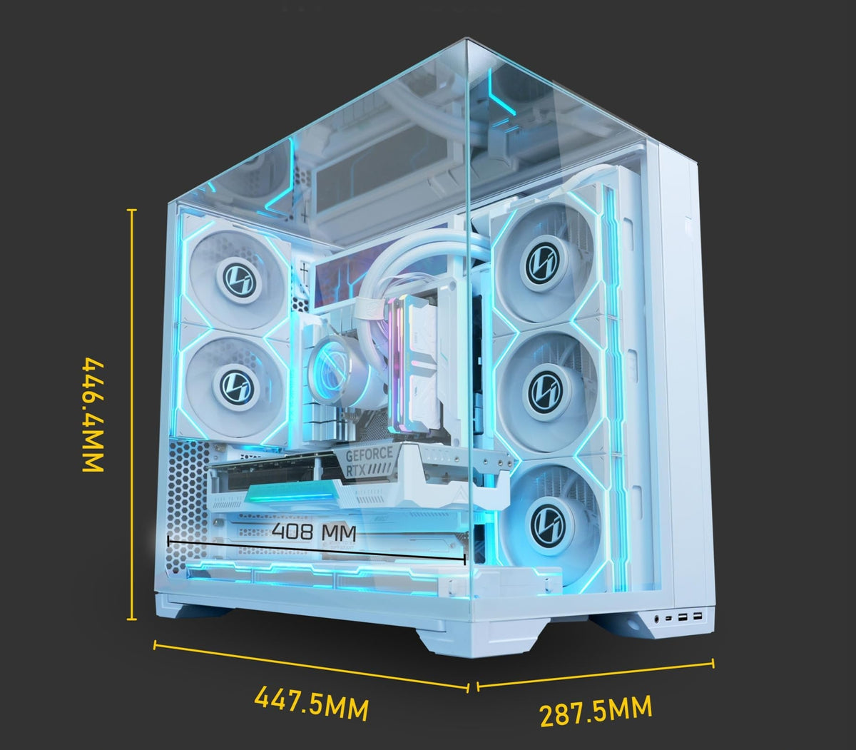 Glacier Gaming PC Ryzen 7 9800X3D RTX 5070 Ti – photo 4