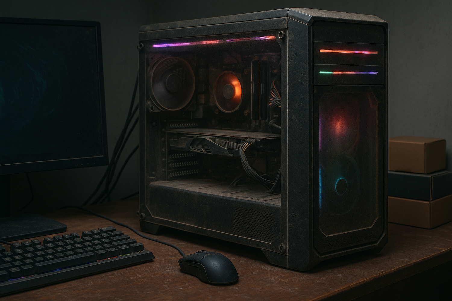 Old gaming PC little bit dusty and need upgrade