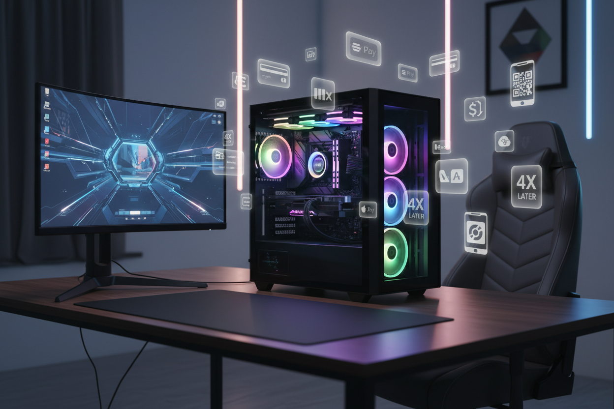 Create a Gaming PC which reflect flexible payments methods